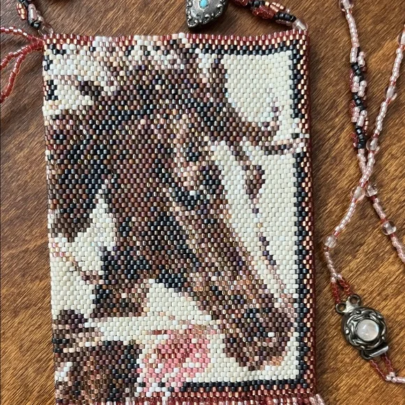 Vintage Beaded Fringe Tiny Purse - Picture 2 of 8